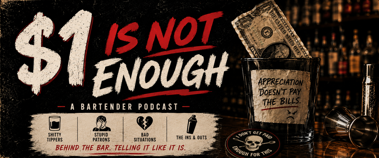 $1 is Not Enough podcast cover art